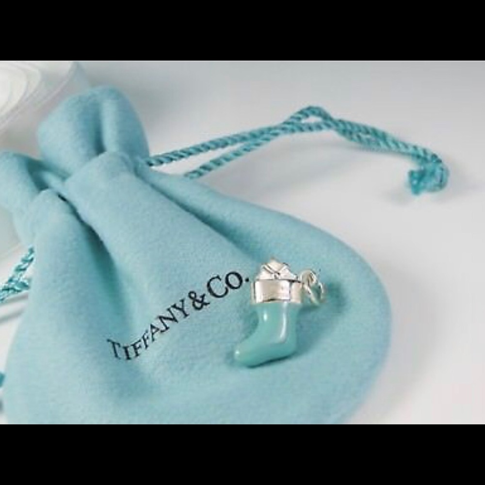 Retired Blue Sterling Silver New Stocking Charm